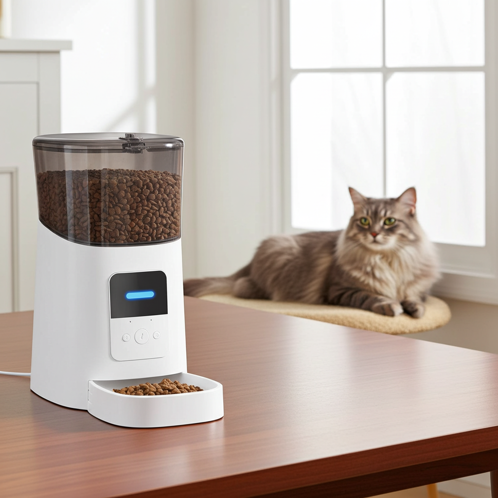 Mangeoire Automatique pour chat de 6L wifi application simple